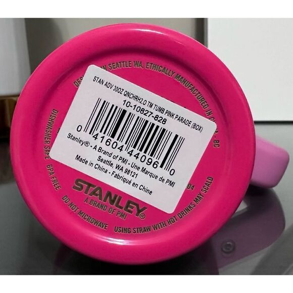 NWT LIMITED EDITION Stanley Quencher H2.0 FlowState Tumbler 30oz, PINK PARADE - Picture 4 of 4